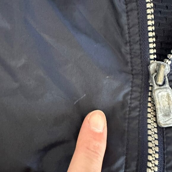 Vintage Nike blue and gray Full Zip Up Windbreaker jacket men's size XL - Picture 2 of 11